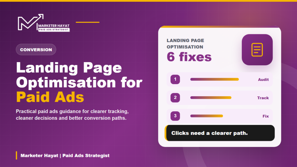 landing page optimisation guide by Marketer Hayat