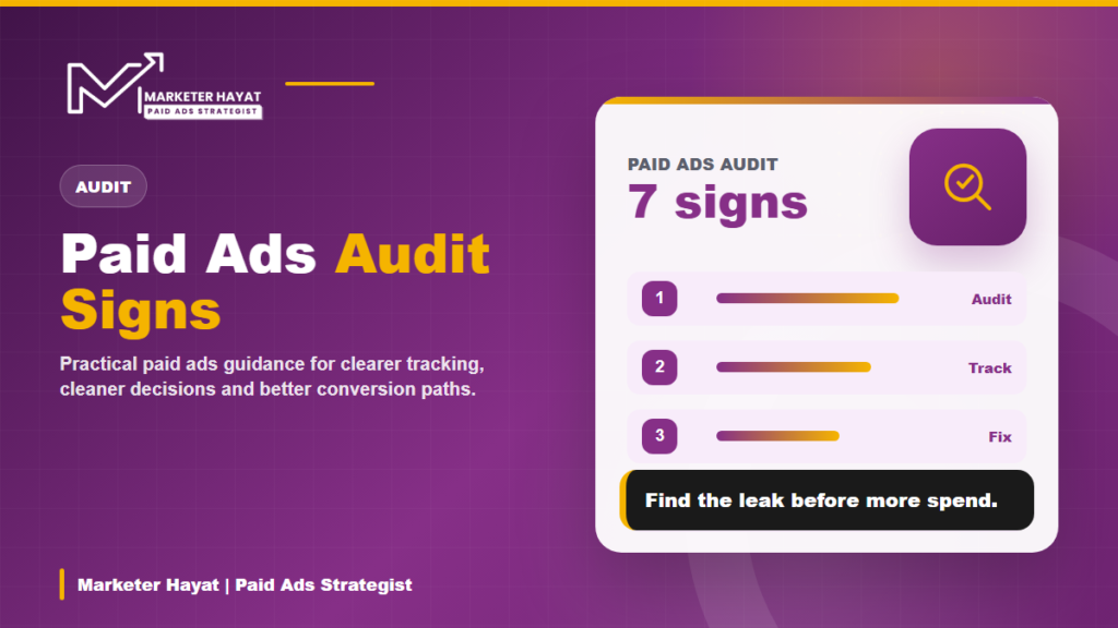 paid ads audit guide by Marketer Hayat