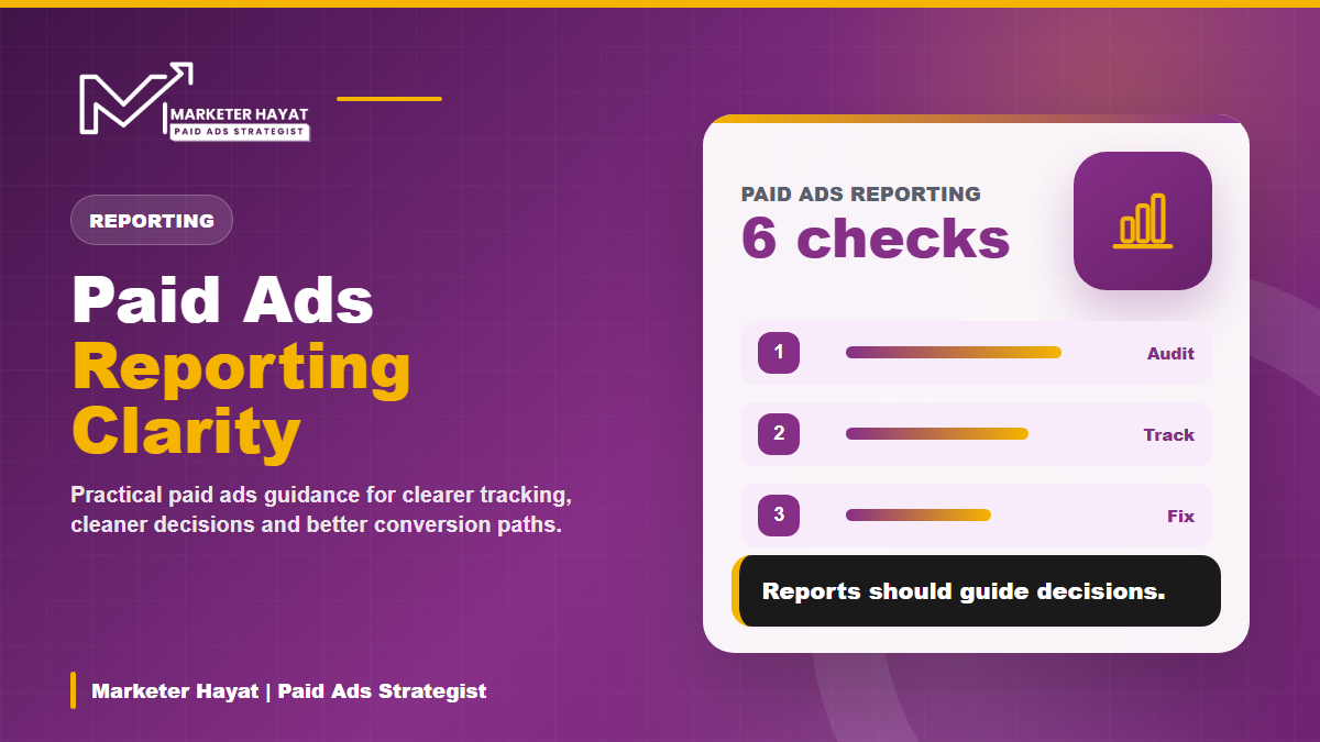 paid ads reporting guide by Marketer Hayat